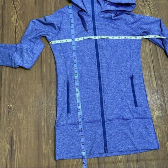 Lululemon Stride Jacket Heathered Royalty Blue Purple Hoodie Size 2 - Picture 7 of 11